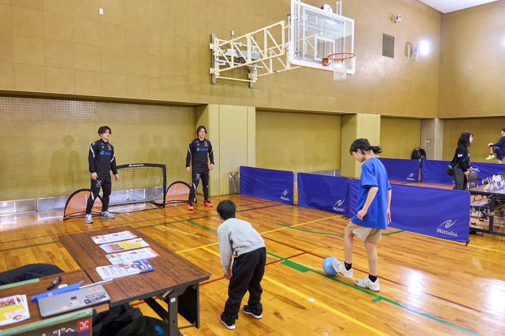 「エリース豊島FC」のスポーツ体験ブース
