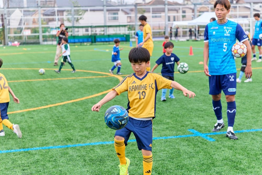 サッカー教室の様子