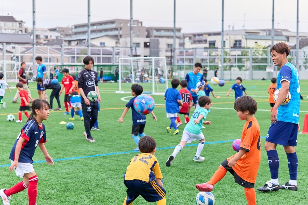 サッカー教室の様子
