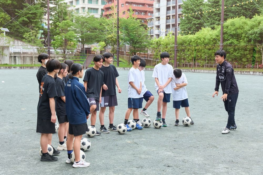 サッカー教室の様子