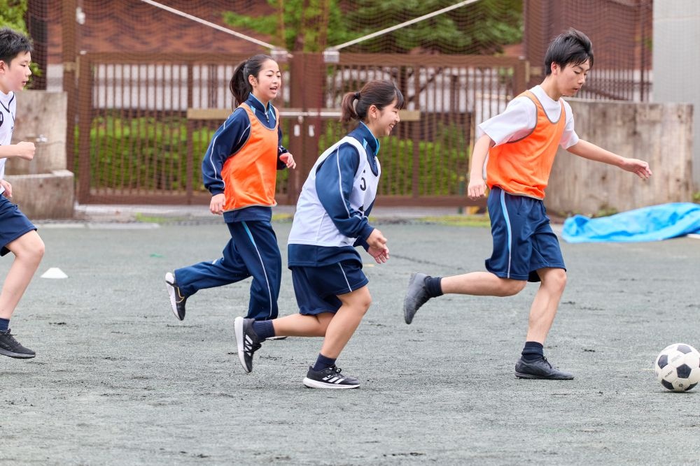 サッカー教室の様子