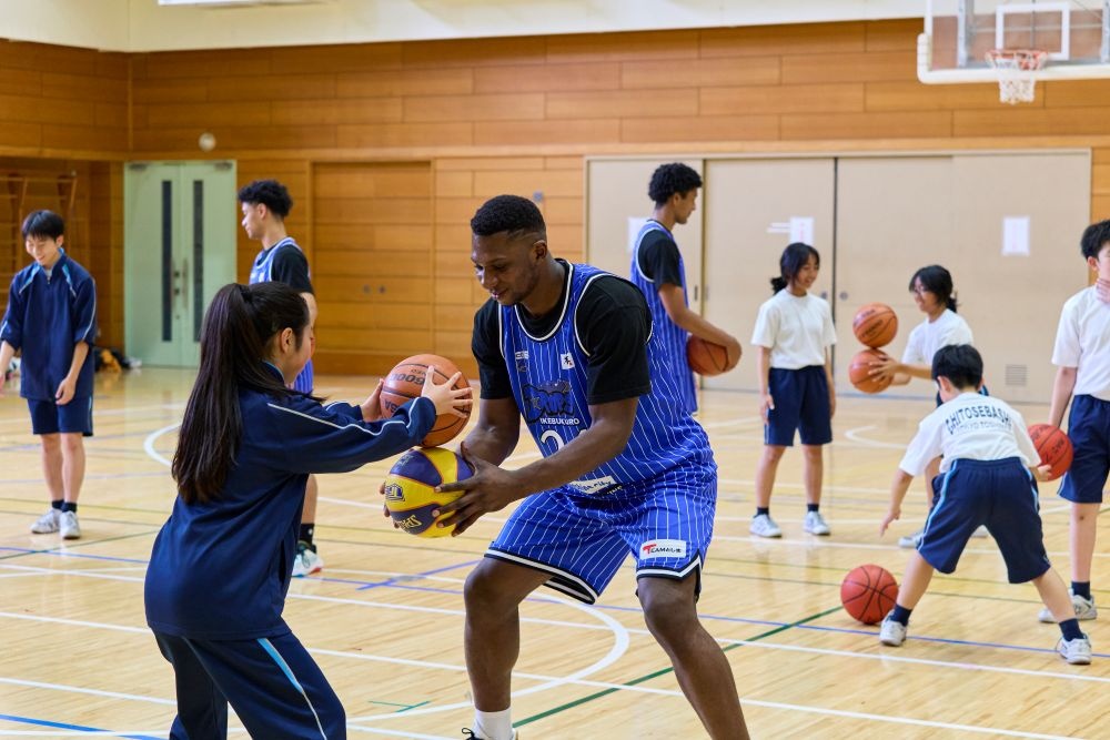 3人制バスケットボール教室の様子