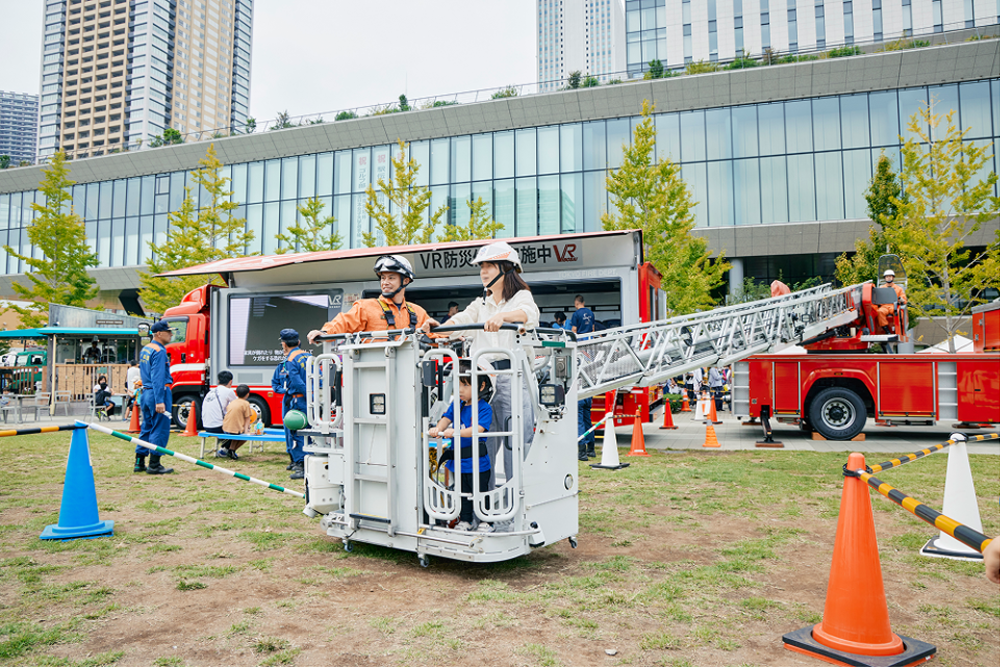 入口付近には、東京消防庁のブースが